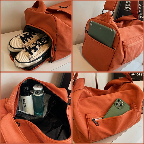 Спортивная сумка для плавания, вместительная и большая сумка через плечо, сумка для путешествий с разделителями, водонепроницаемая сумка-органайзер