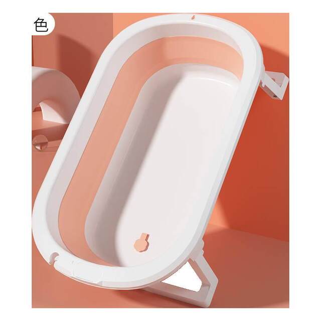 Baby Bathtub 0 to 3 Years Old Baby Foldableable Plus Size Kidsren's Household Bathtub Suspended Can Sit and Lie down for Bathing