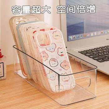 Desktop Storage Box Acrylic Cosmetics Snacks Transparent Mask Dormitory Organizer Drawer Miscellaneous Items Desk Storage Rack
