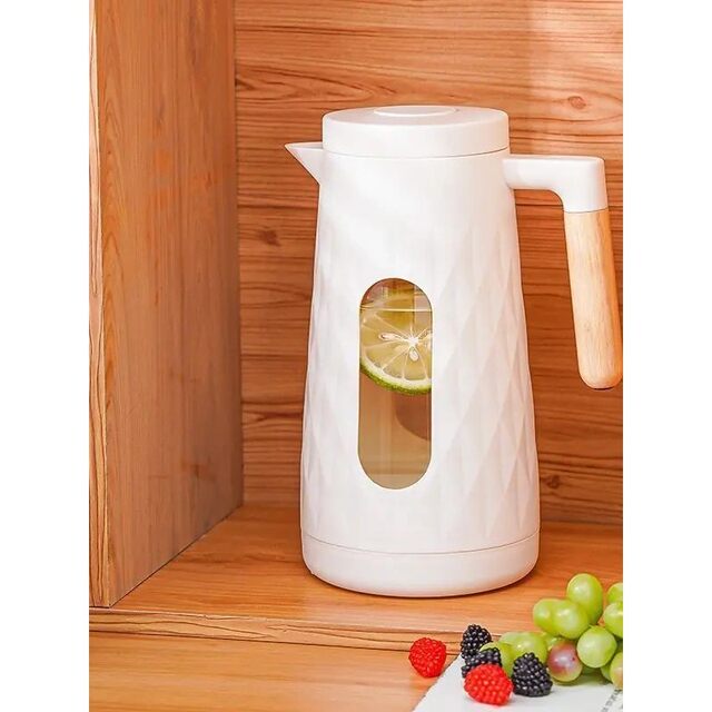 Glass Cold Water Jug for Home Use, Large Capacity Juice Jug, Refrigerator Tea Brewing Jug, 2L Water Storage Jug