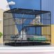 Cat Cage for Home Indoor Use, Double-Layer, Extra-Large Free Space Cat Villa, Two-Story Cat House, Cat Supplies with Toilet