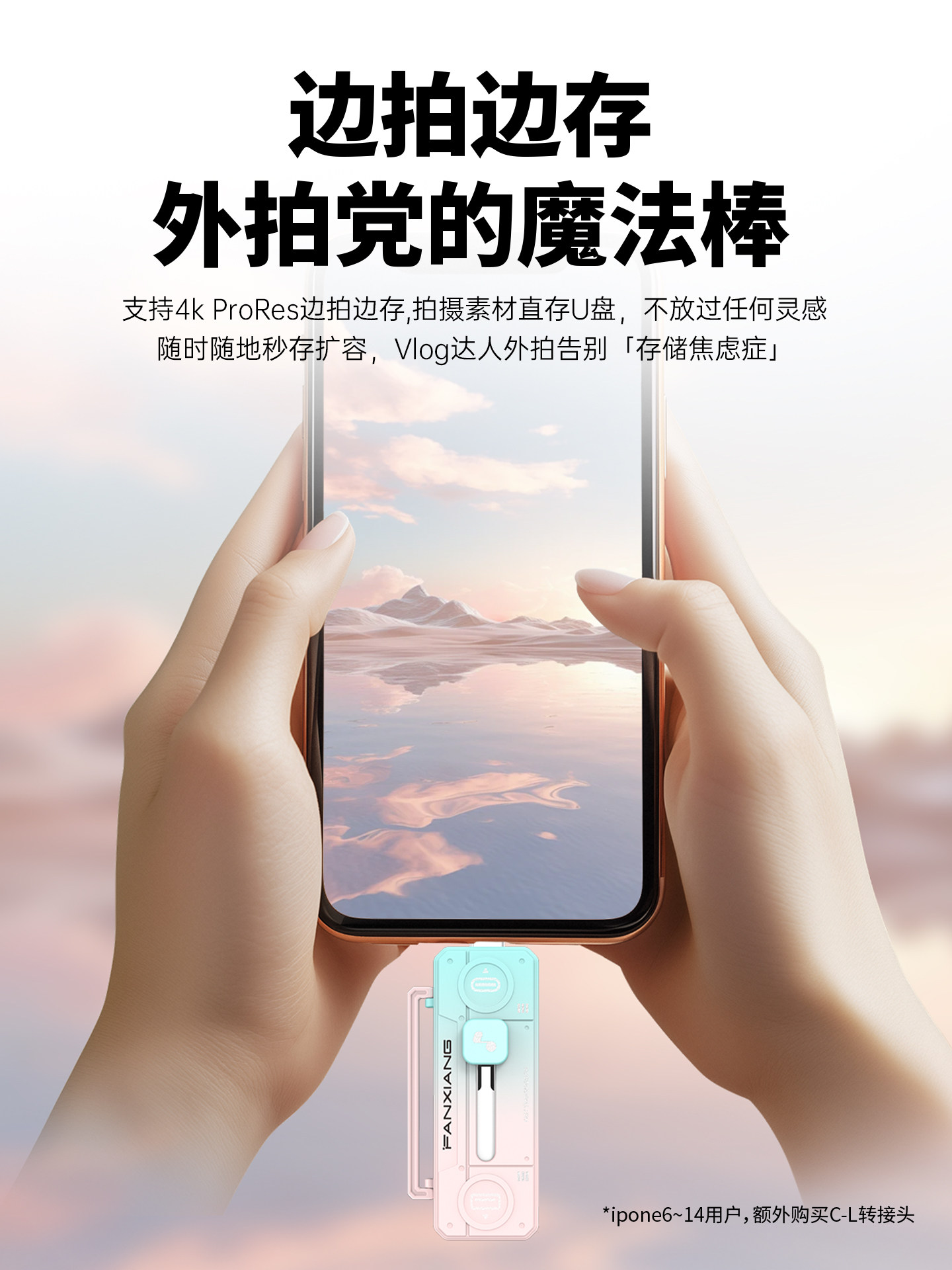 Fanxiang Solid-State USB Flash Drive Typec Dual Interface Large Capacity 256g High-Speed Mobile Phone and Computer Dual-Use Office USB Flash Drive F922