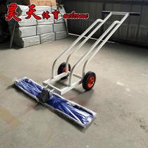 Popular removable stainless steel field mop track and field water absorber cart cleaner plastic field mop