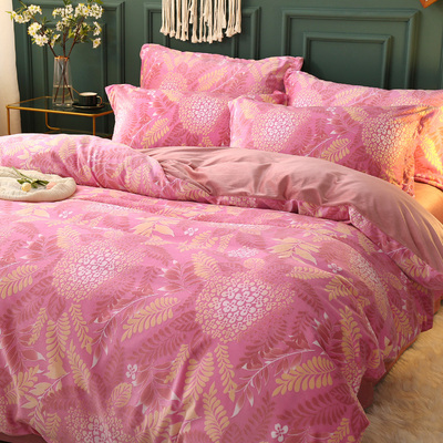 牛奶绒6D雕花保暖四件套