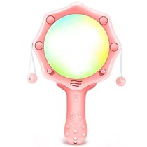 Baby rattle can chew newborn educational baby hand rattle light music toy 1-month-old pat drum