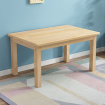 Kindergarten solid wood table childrens desk and chair set baby early education learning table game table painting toy table