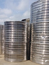 Solar stainless steel insulated water tank square water tank household round water tower air energy hot water fire water tank