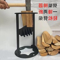 Firewood splitting artifact household rural firewood splitter large ax outdoor high carbon steel ax special tool