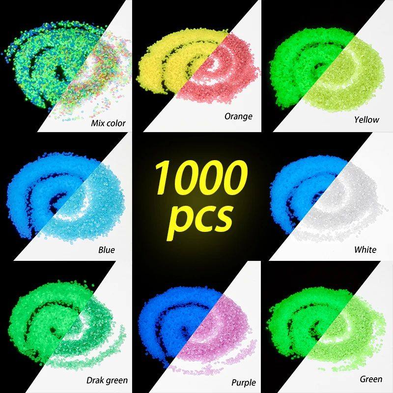 25g Bag Luminous Sand Glow In Dark Pebbles Stone Home Garden