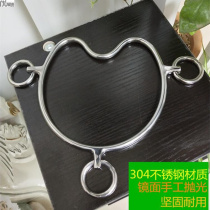Stainless steel equestrian supplies large ring mouth bit harness horse bit puller bit 12 5cm male horse mouth bit