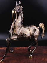 Pakistani handmade bronze ware carved zodiac sign bronze horse living room entrance home art copper furnishings lead the way