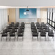 Training Chair, Comfortable for Long Sitting, Foldable Office Chair for Conference Rooms, Training Institutions, Students, and Home Use, with Backrest, Computer Chair