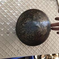 23 cm bronze Sichuan gong bronze hook gong two gongs Sichuan gong bronze gong bowl gong high pitch hook gong