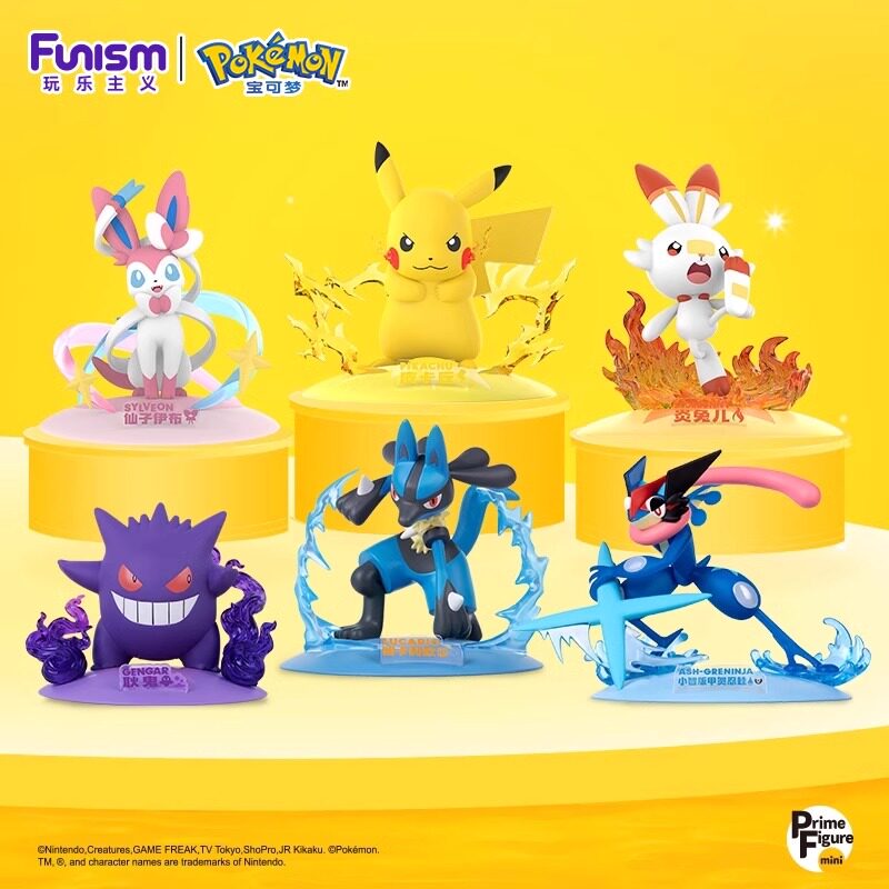 玩乐主义宝可梦手办皮卡丘公仔玩具耿鬼摆件盲盒周边大集结旗舰店