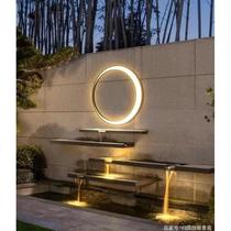 Water curtain wall decorations outdoor fish pond landscaping courtyard water system landscape ornaments waterfall outlet rockery water wall