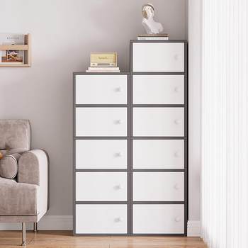 Narrow chest of cabinets, household living room, bedroom, simple modern wall cabinet storage cabinet storage cabinet chest of cabinets, small vertical cabinets