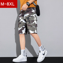 Summer tooling shorts mens five-point pants plus fat fat fat guy loose leisure tide card Sports