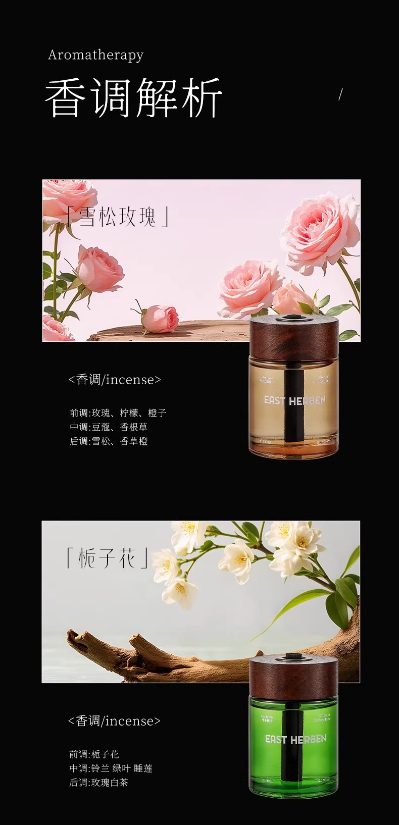 All Seasons Hotel Zen Tea Scent Car Fragrance 5 New High-End Car Interior Light Perfume Long-Lasting Fragrance