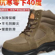 Northeastern snow boots mens winter new outdoor non-slip cotton shoes mens velvet thickened warm waterproof high-top boots