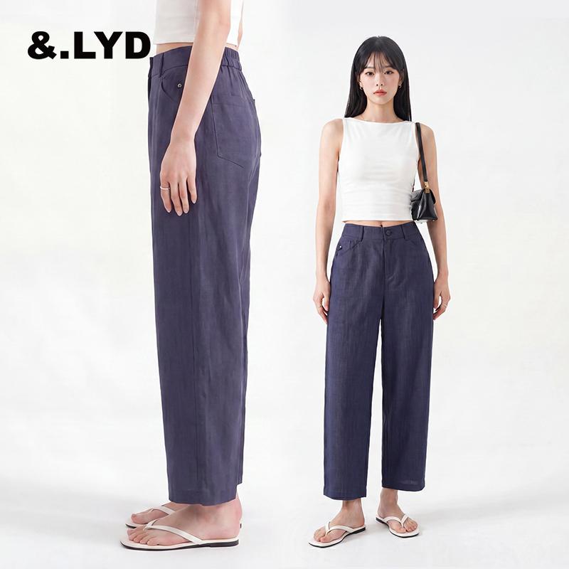 Andlayered2026 New Women's Linen Cropped Pants, Casual, Versatile, Comfortable and Breathable Andlayered2026 New Women's Linen Cropped Pants, Casual, Versatile, Comfortable and Breathable