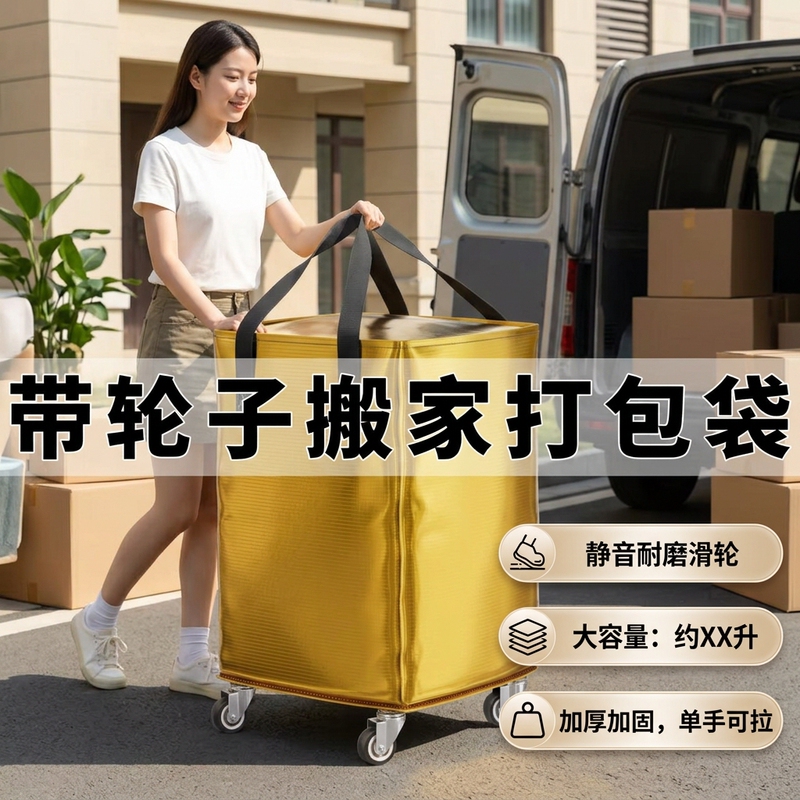 Moving Packing Bag, Luggage Bag, Large Capacity Storage Bag with Wheels, Extra-Large Travel Bag for Students' Quilts and Clothes Moving Packing Bag, Luggage Bag, Large Capacity Storage Bag with Wheels, Extra-Large Travel Bag for Students' Quilts and Clothes