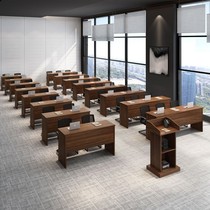 Conference room folding table bar table conference table combination movable training table splicing long table and chair student manufacturer