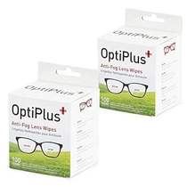 OptiPlus Anti Fog Lens Wipes l Pre-Moistened l Cleaning W