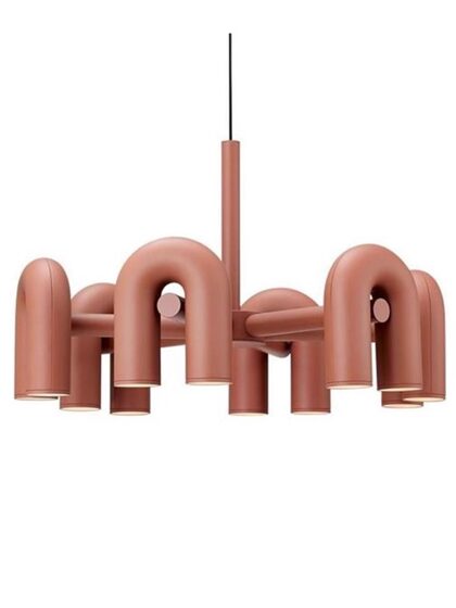 Postmodern Creative U-Shaped Living Room Chandelier, Dining Room, Bedroom, Personalized Simple Art Model Room Designer Decorative Lamp