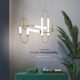 Postmodern Light Luxury Combination Chandelier for Duplex Villa Living Room Bar Counter Designer Personalized Creative Decorative Dining Room Lamp