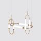Postmodern Light Luxury Combination Chandelier for Duplex Villa Living Room Bar Counter Designer Personalized Creative Decorative Dining Room Lamp