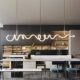 Nordic Creative Designer Island Chandelier Modern Minimalist Art Restaurant Bar Light Luxury Long Strip Lamp