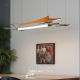 Bauhaus Restaurant Mazar Pendant Light Leather Light Luxury Dining Table Bar Counter Hotel Front Desk Model Room Industrial Style Long Strip Light