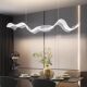 Hotel Front Desk Art Streamer Chandelier Designer Tea Table Restaurant Dining Table Cashier Bar Corrugated Long Lamp