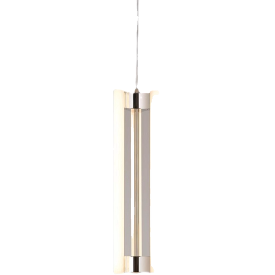 Postmodern Light Luxury Triangular Led Metal Strip Chandelier Bedroom Bedside Dining Room Living Room Designer Decorative Lamp