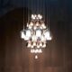 Nordic Italian Designer Pentaglo Restaurant Bar Bubble Glass Multi-Head Combination Staircase Long Small Pendant Light