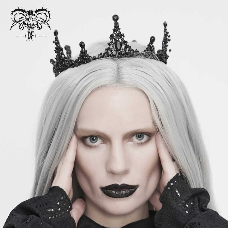 Devil Fashion Gothic Black Crown【Eas011】 Devil Fashion Gothic Black Crown【Eas011】