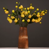 Имитация зеленого растения, прямые продажи с фабрики, искусственные фрукты, искусственные цветы, желтые ягоды, имитация фруктовых веток лимона