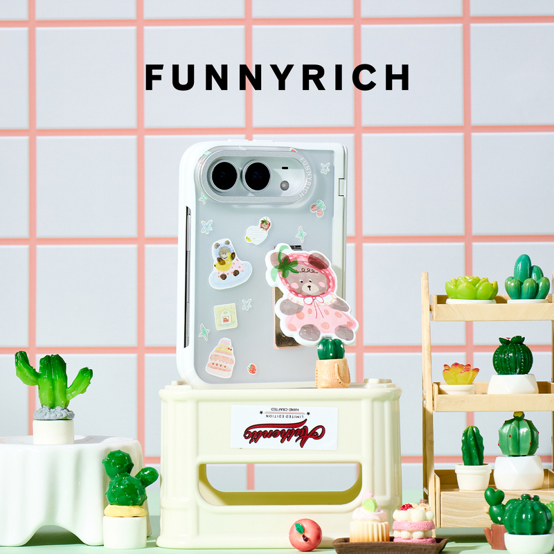 Funnyrich Stand Case Spring Bear Suitable for Apple iPhone Duo Phone Case Foldable Screen New Model Full Coverage 18Duo Protective Case Anti-Drop Personalized Art Won'T Bump the Case High-End Funnyrich Stand Case Spring Bear Suitable for Apple iPhone Duo Phone Case Foldable Screen New Model Full Coverage 18Duo Protective Case Anti-Drop Personalized Art Won'T Bump the Case High-End
