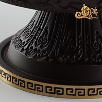 Sufa Nepal Craftsmanship Pure Copper Thickened Carved Eight Auspicious Dharma Protector Cups Offering Eight Auspicious Things Lotus Flowers and Water Supply in Front of the Buddha