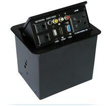 1 Aluminum unbranded 75*130 alloy panel air pressure pop-up table socket multi-function surface wiring information table information