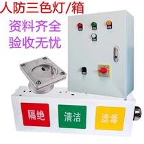 Human anti-tricolour signal light box LED LED ventilation mode control box three anti-distribution box calling button