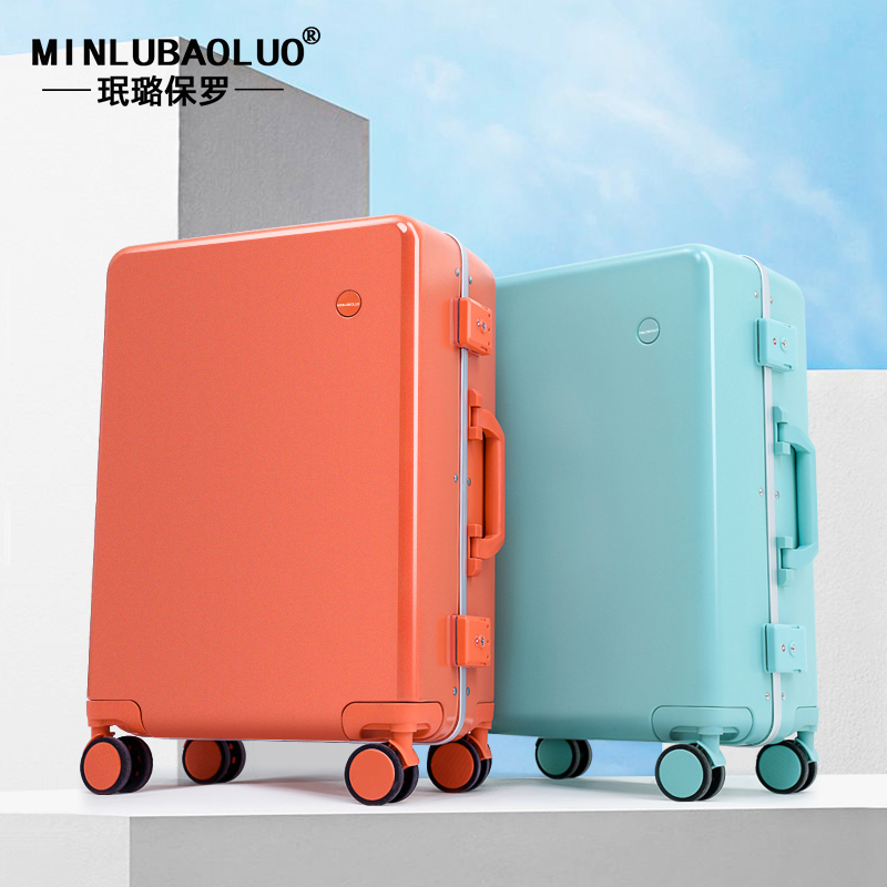 Luggage female ins net red small 20 inch 24 boarding trolley case strong and durable thickened password travel box