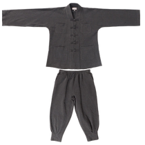 Each wears a jacquard cotton and linen monks gown. Spring autumn and winter monks gown. Retro monks suit. Comfortable and comfortable.