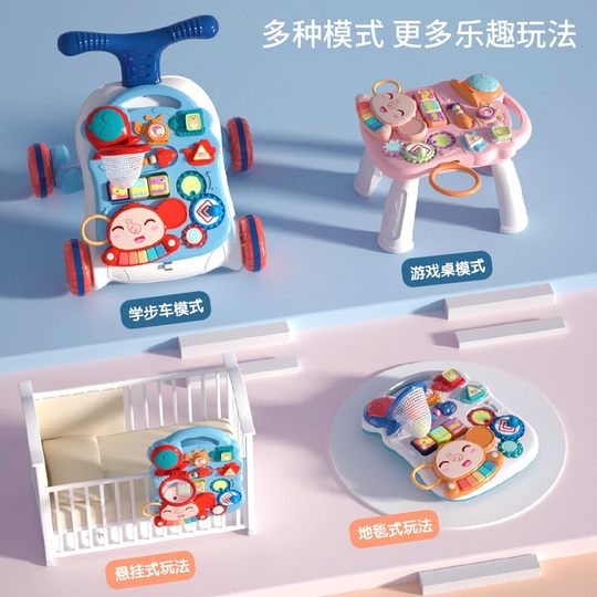 Baby British Baby Walker Kinderwagen zur Unterstützung des multifunktionalen Anti-O-Bein-Baby-Lernspielzeugs für Kinder