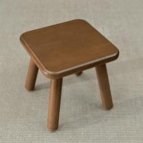 Small stool household small bench childrens low stool solid wood stool living room small square stool solid wood foot stool