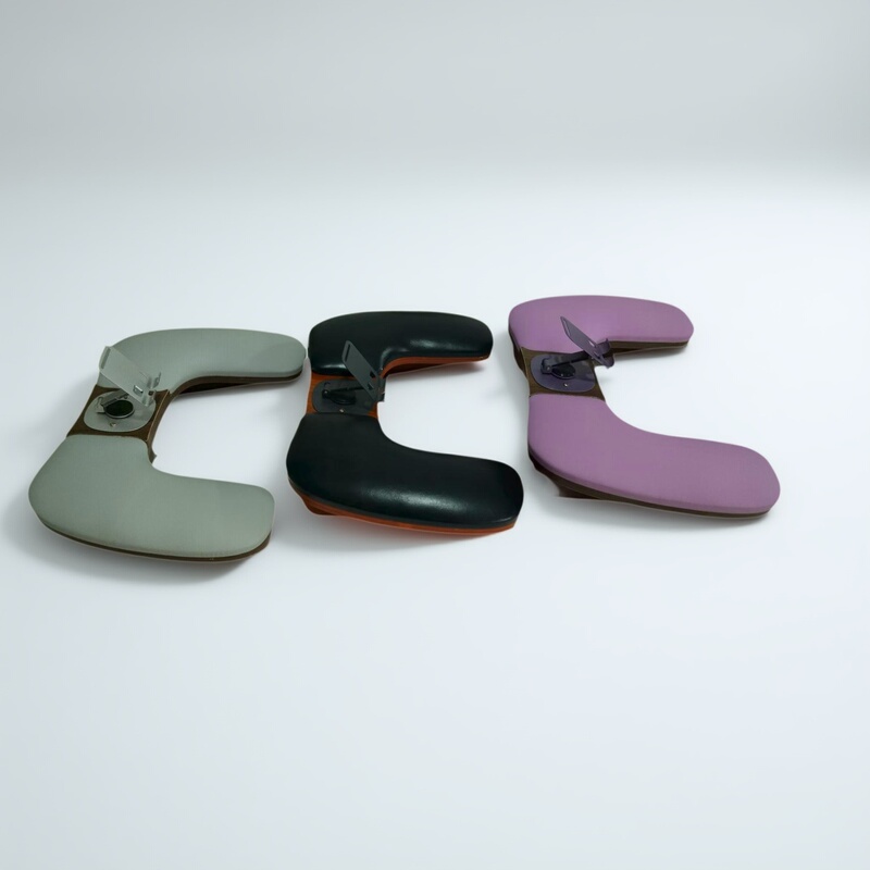 Russian-Style New Butterfly U-Shaped C-Type Nail Art Phone Holder, Low Walnut-Colored Tilted Base