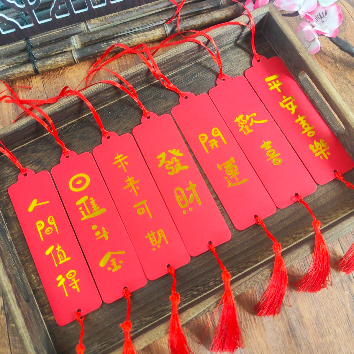 Wishing Tags, Hanging Cards, Tree Decorations, Prayer Pendants, Wish Wall Decorations, Classroom, School, Campus, Temple, Shopping Mall, Blank Lucky Slips, Event Atmosphere Decoration, Tassel Hanging Blessing Cards
