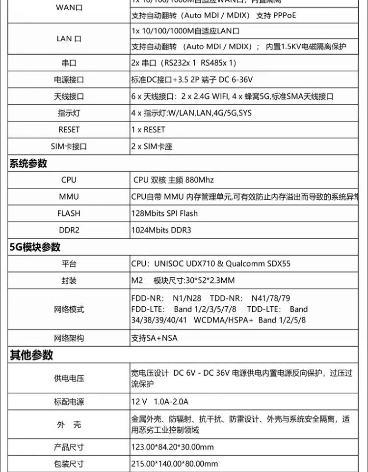 5G路由器 RFW305G(图17) 5G路由器 RFW305G(图17)