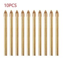 10pcs 6mm Tile Glass Drill Bit Cement Metal Ceramic Wood
