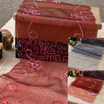 Qingkura Special Price Foreign Trade Export Original Single Yarn Quality Rope Embroidered TV Cabinet Table Cloth Table Flag Tea Table Cover Towels Table Flag